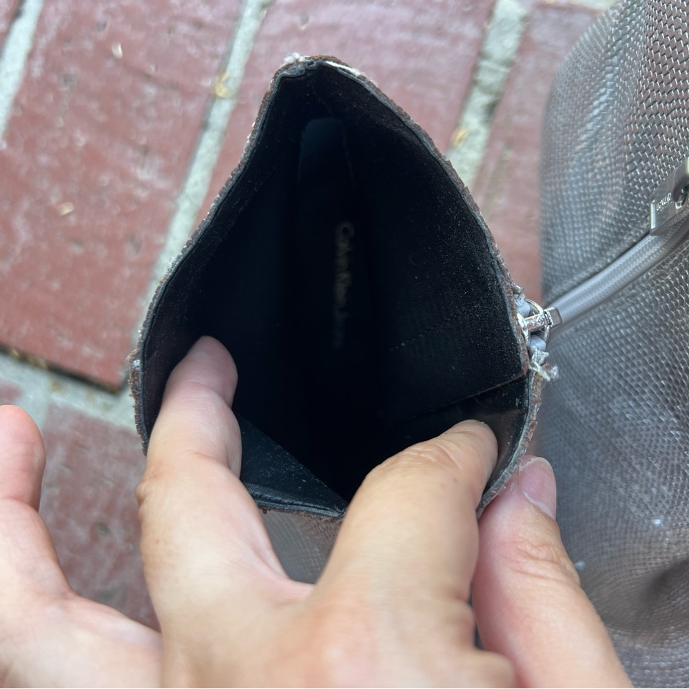 Silver Ankle Boots - Picture 5 of 6
